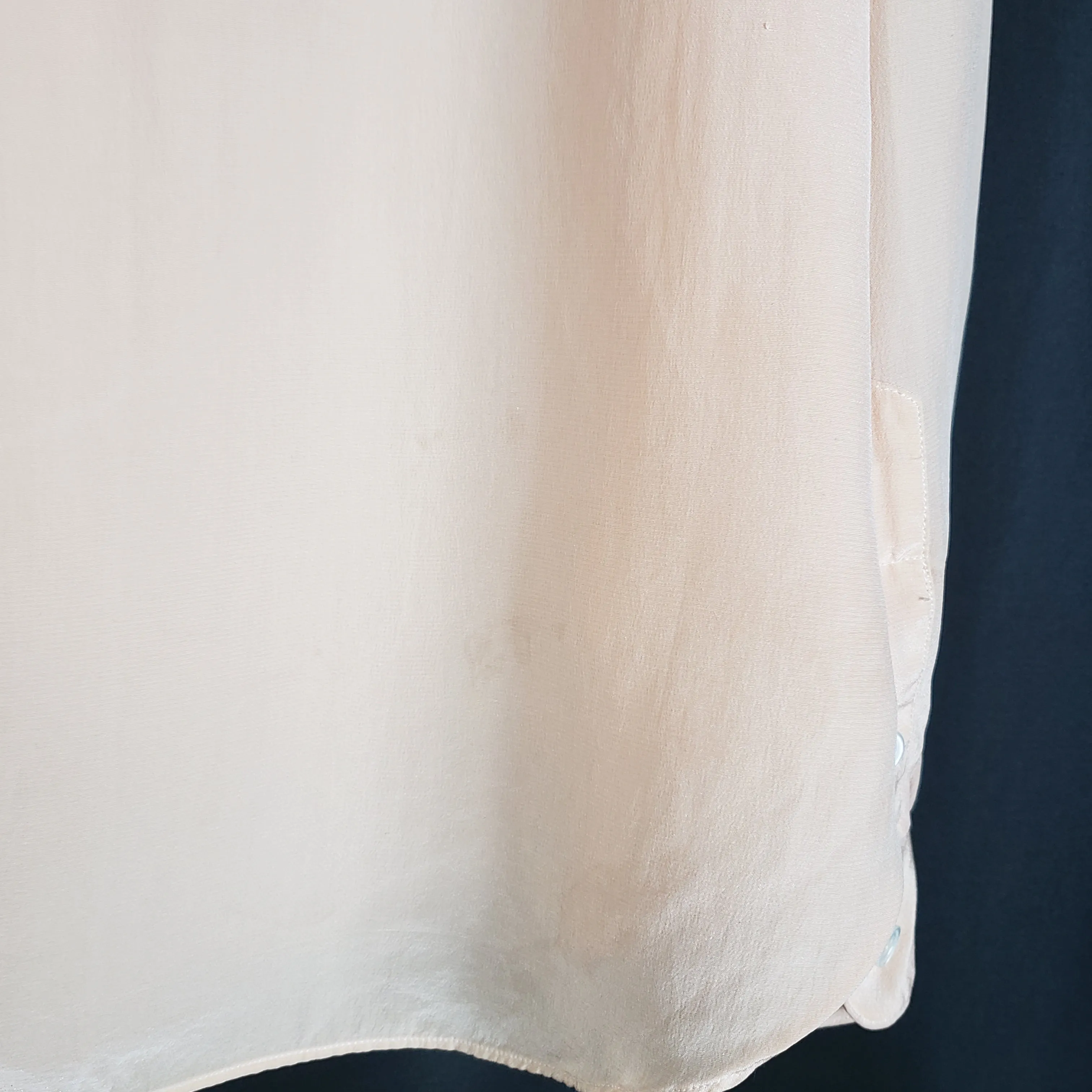 1970s Evan Picone Petites Silk Blouse Size 12