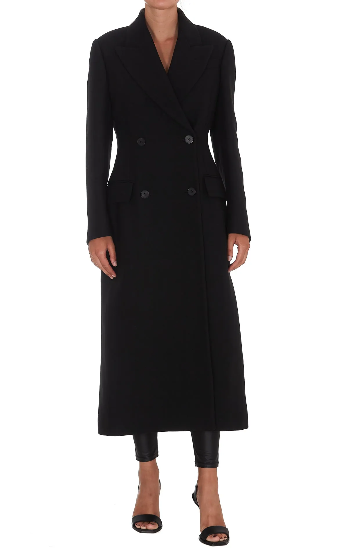 Alexander McQueen Back Tie Double-Breasted Coat