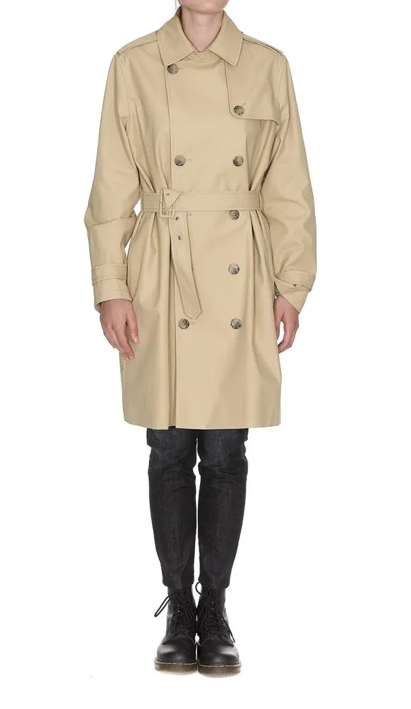 A.P.C. Bellted Double-Breasted Coat