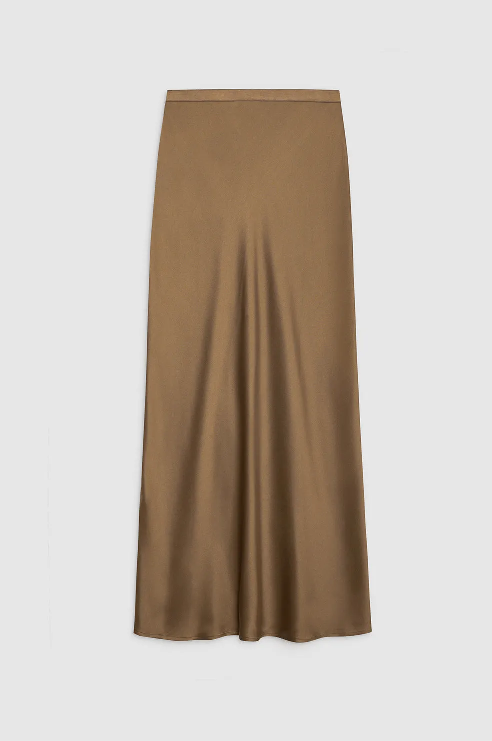 Bar Silk Skirt - Sepia
