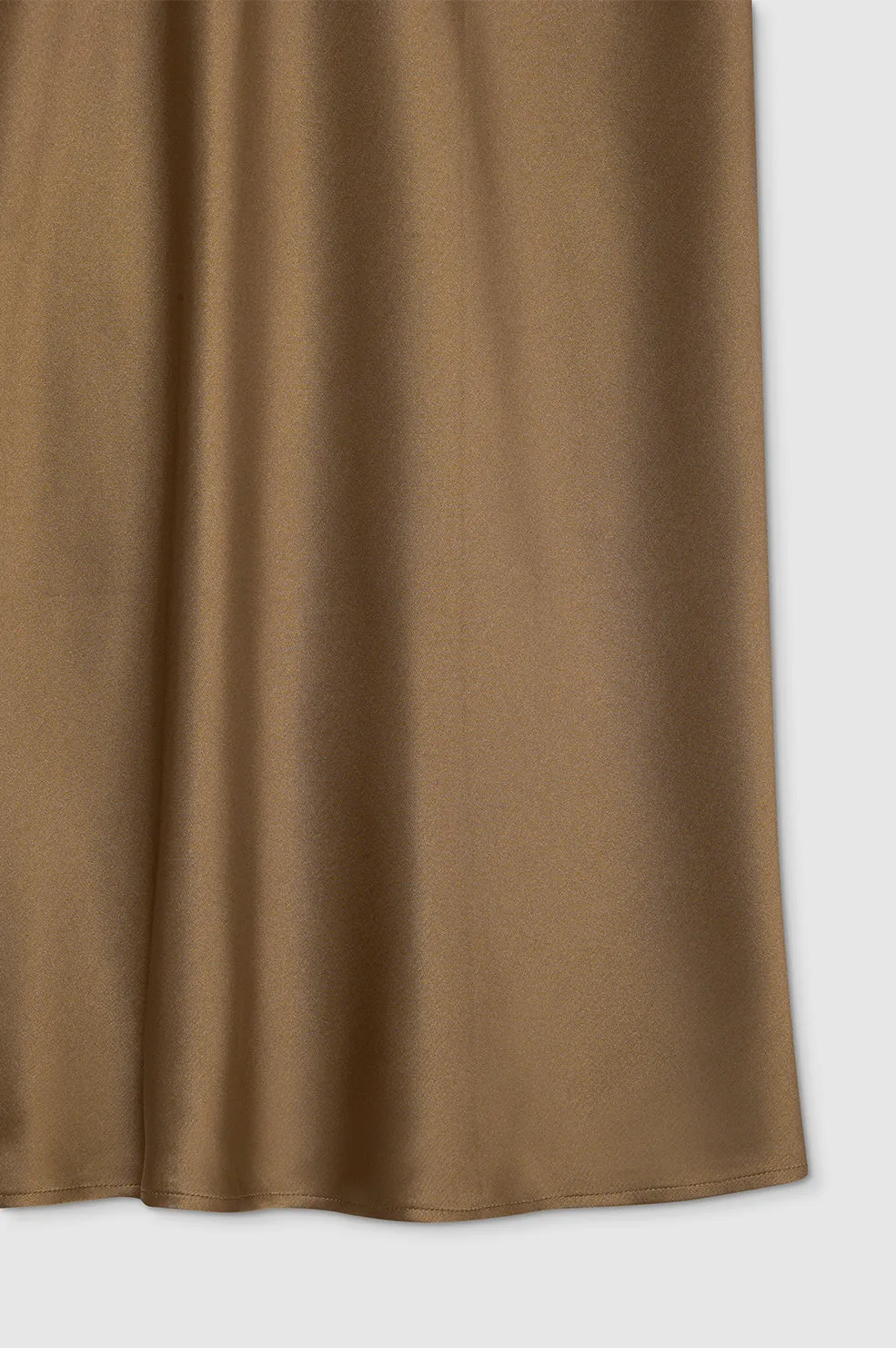 Bar Silk Skirt - Sepia