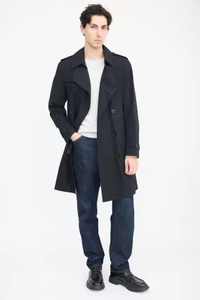 Black The Kensington Double Breasted Trench Coat