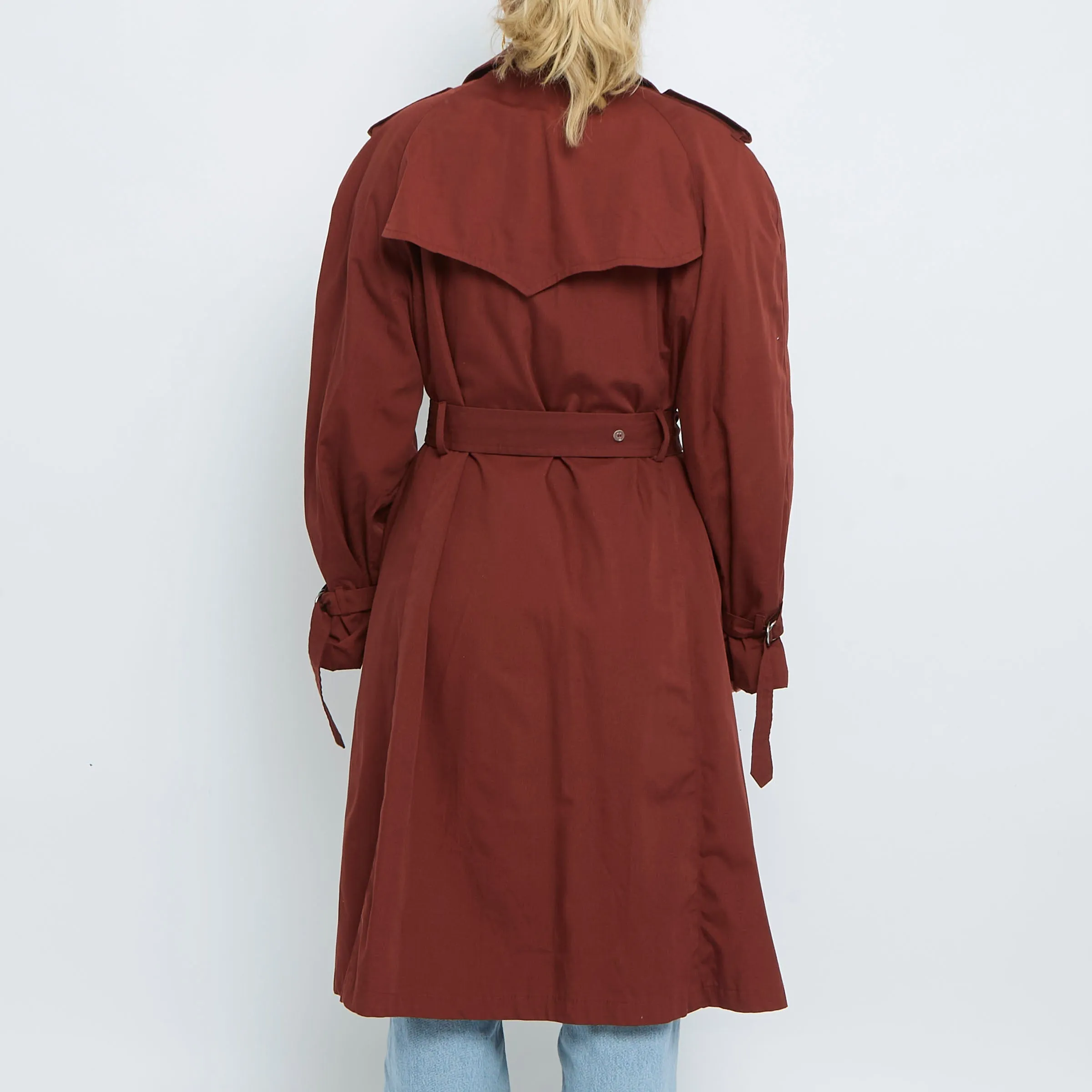 Brown Long Trench Coat - UK 16