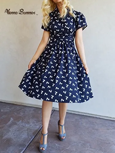 Classy Vintage Style Women’s Dress by Vienna Summer | # CHERRYNAVYXS