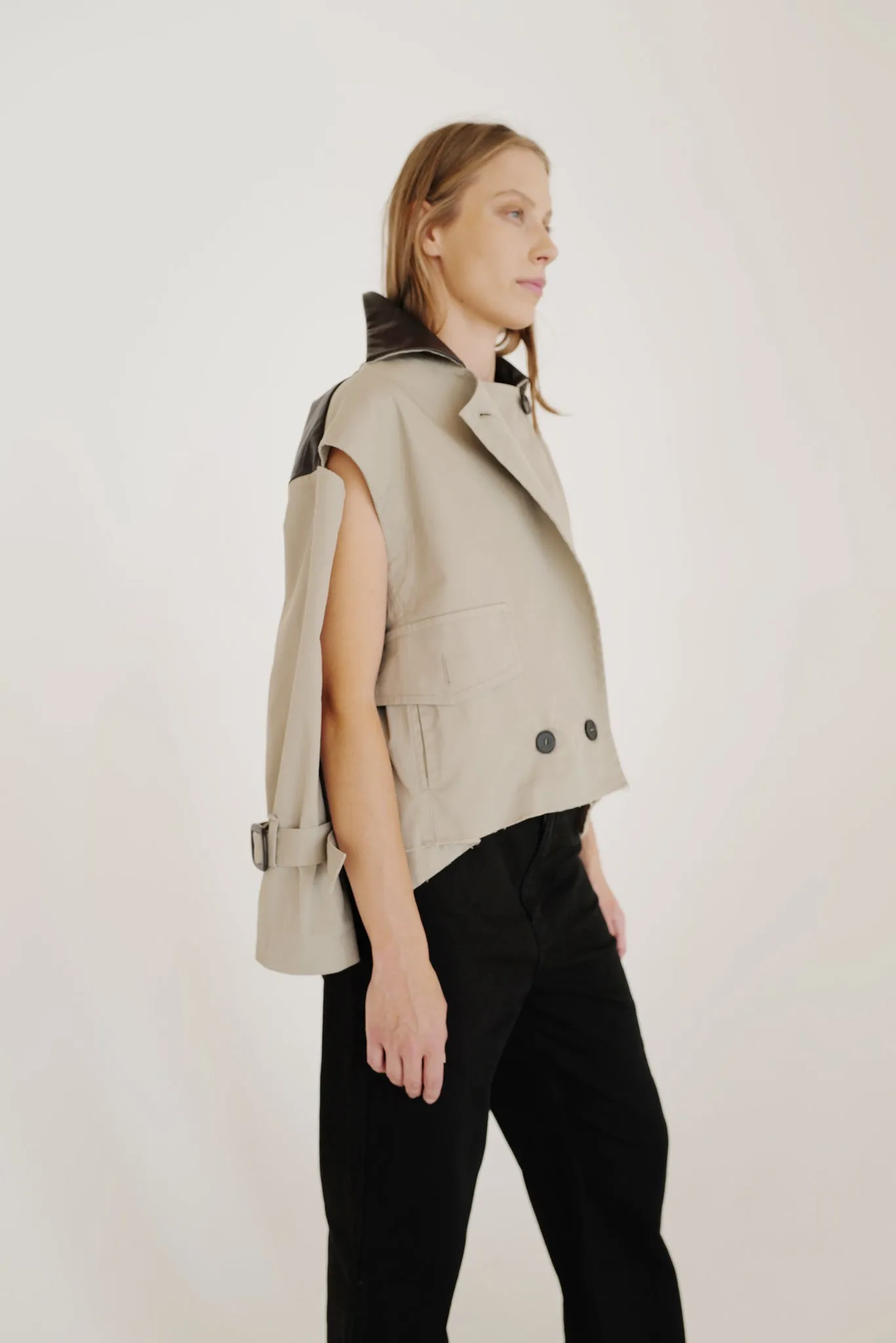 Cotton Crop Trench-Cape SARA FW24 (Back to stock )