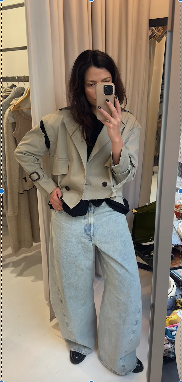 Cotton Crop Trench-Cape SARA FW24 (Back to stock )