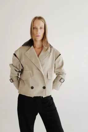 Cotton Crop Trench-Cape SARA FW24 (Back to stock )