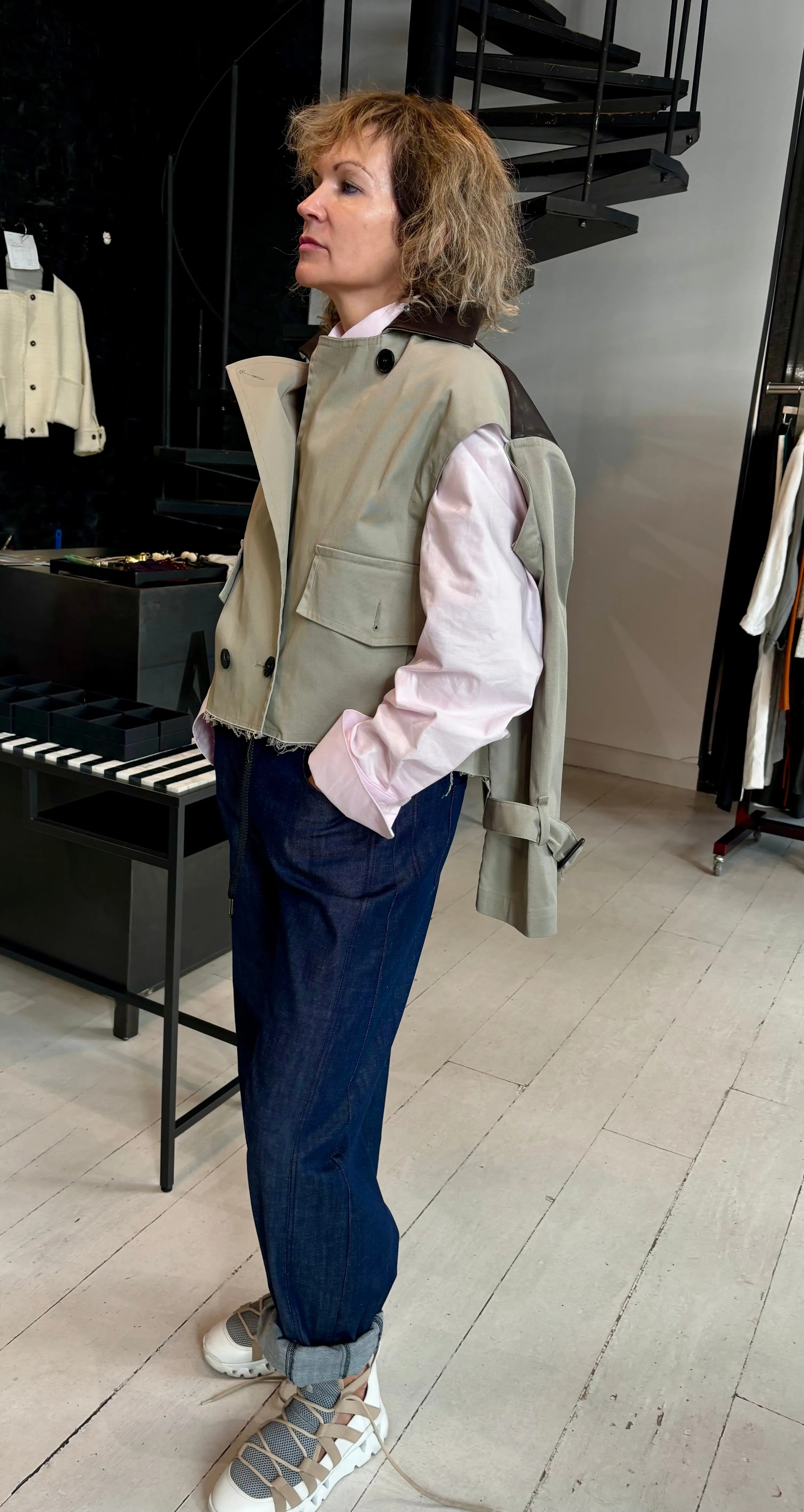 Cotton Crop Trench-Cape SARA FW24 (Back to stock )