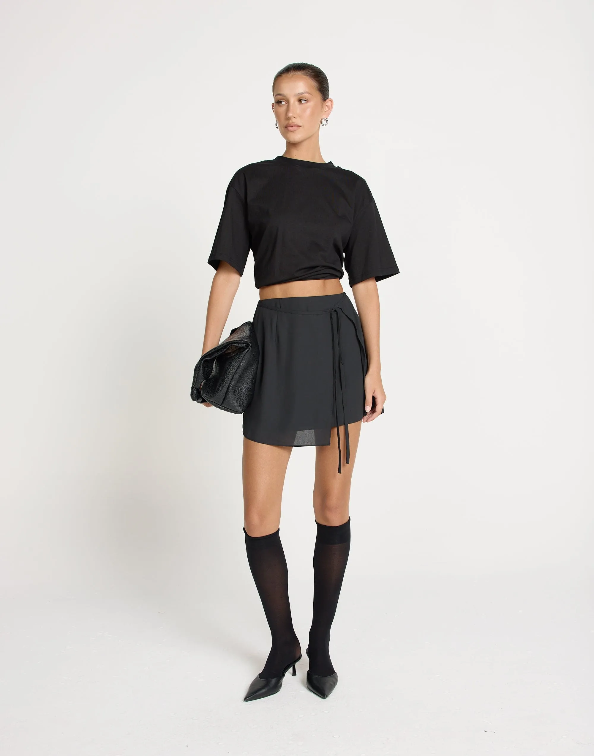 Cynthia Mini Skirt (Black)