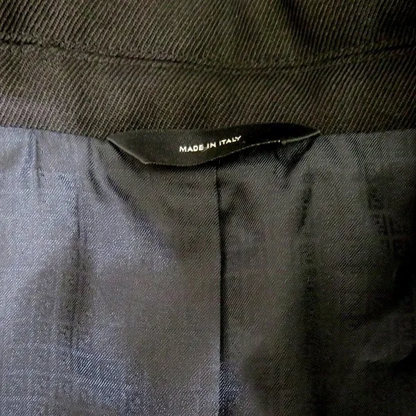 Fendi Wool Gabardine Double-Breasted Jacket