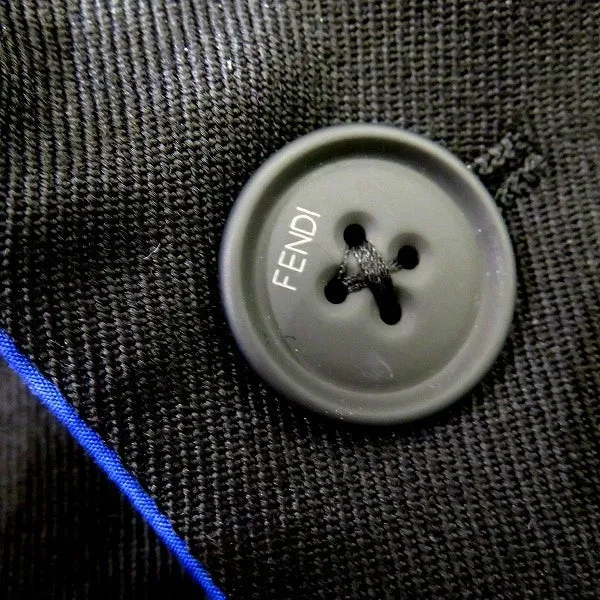 Fendi Wool Gabardine Double-Breasted Jacket