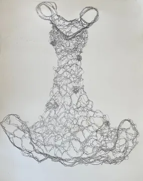 Flared Dress Collograph