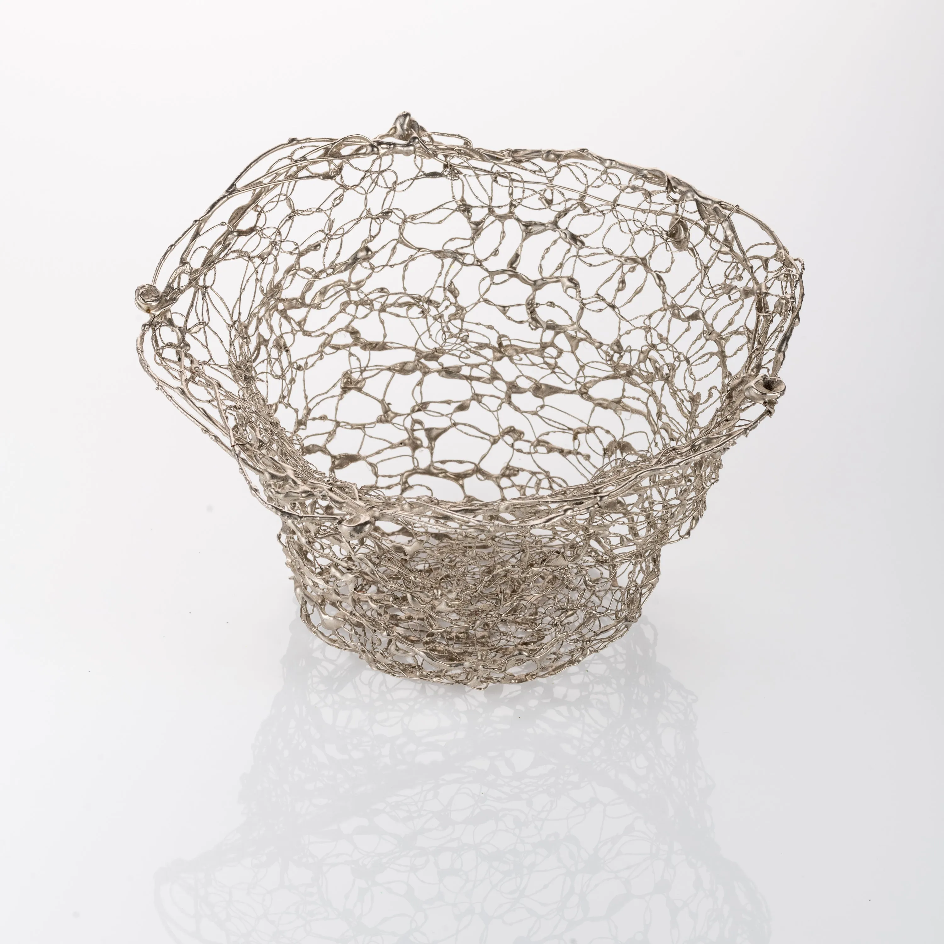 Flared Silver Vessel
