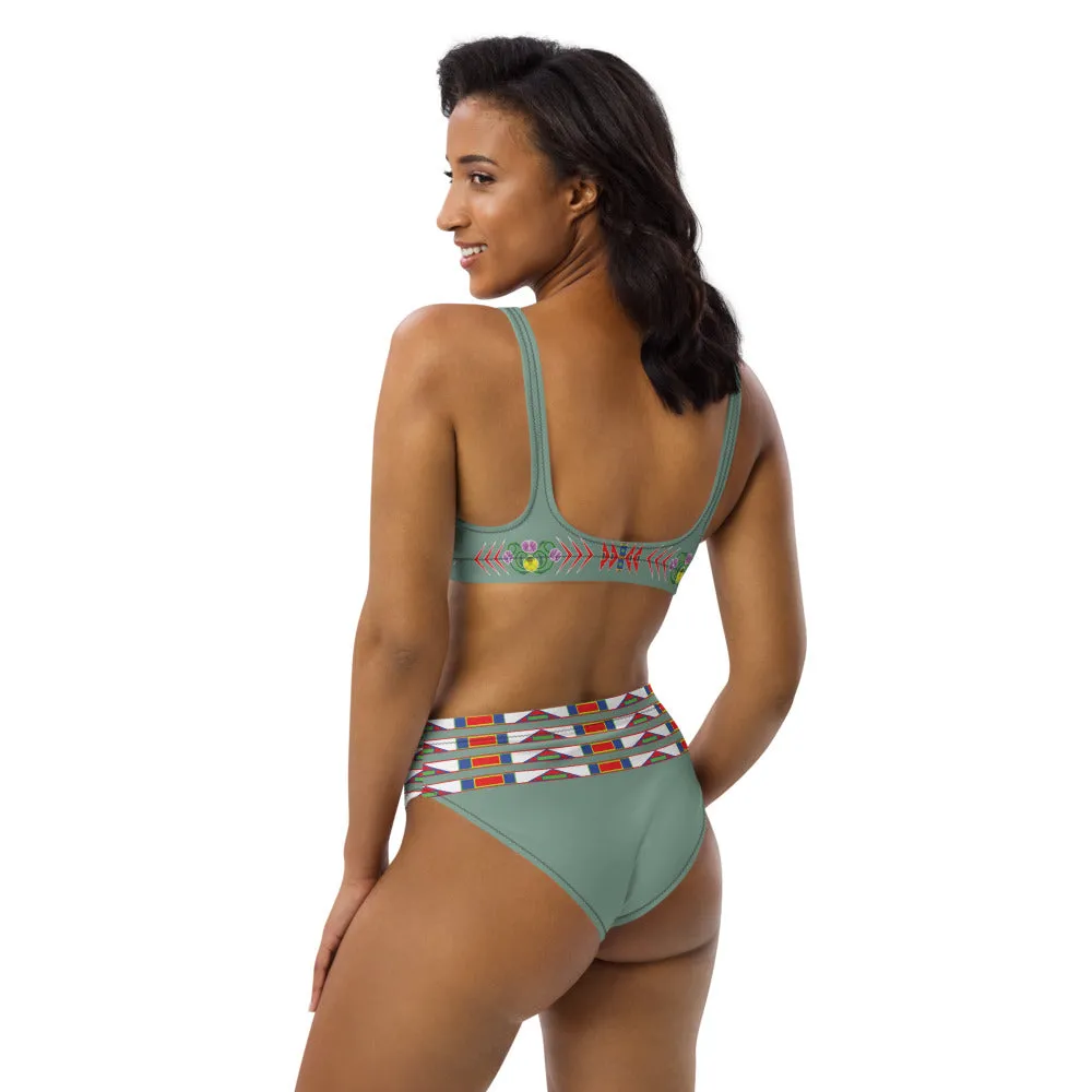 Gratitude Moss high-waisted bikini