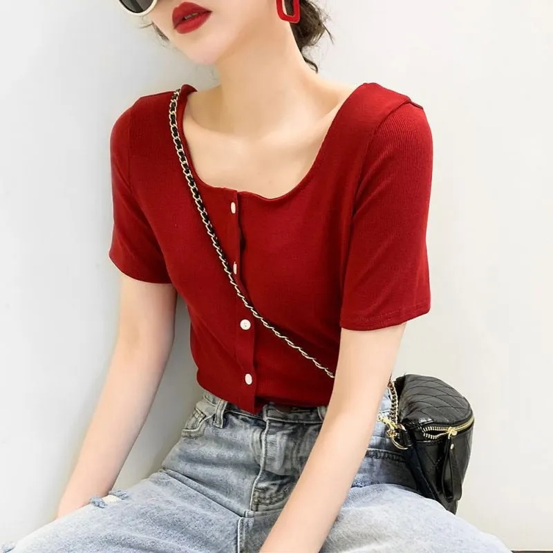 High Collar T-Shirt