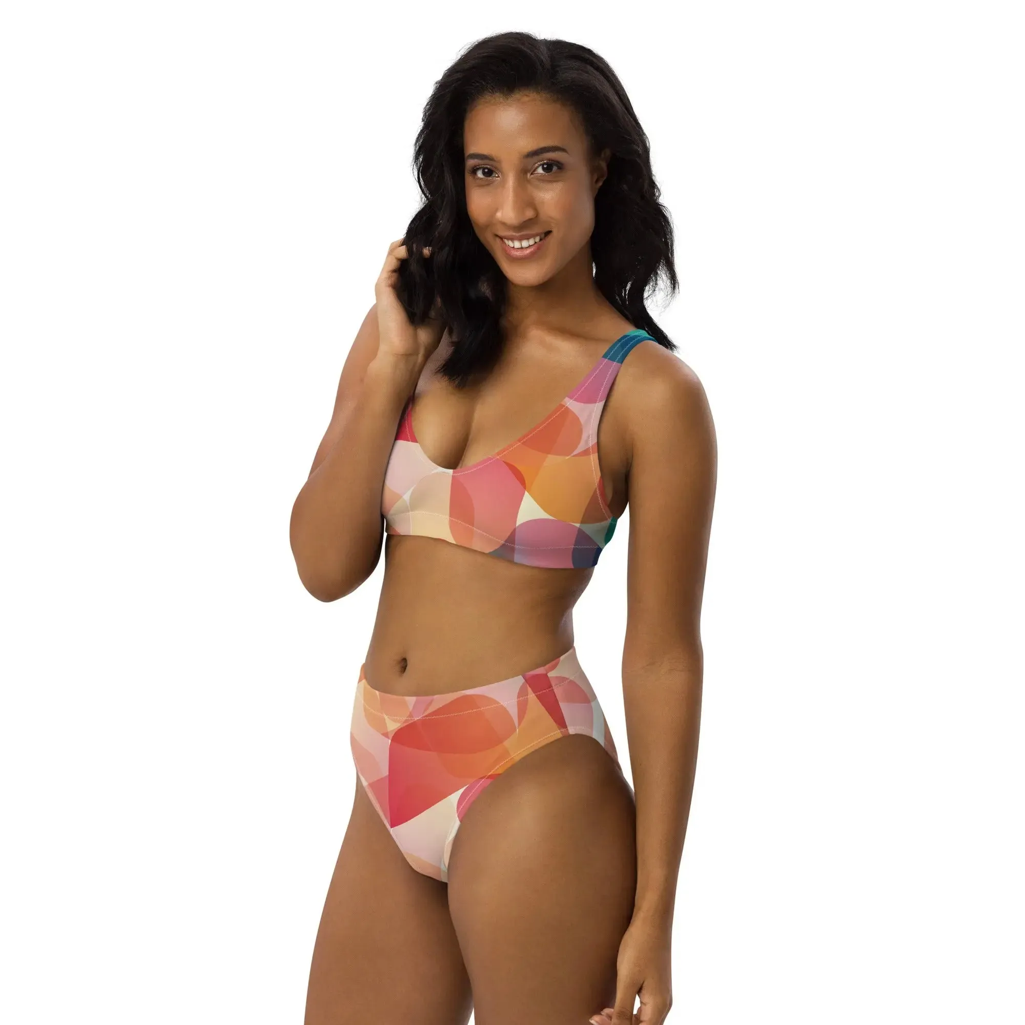 High Waisted Bikini "Mod Dance" design. Alquimia Clothing