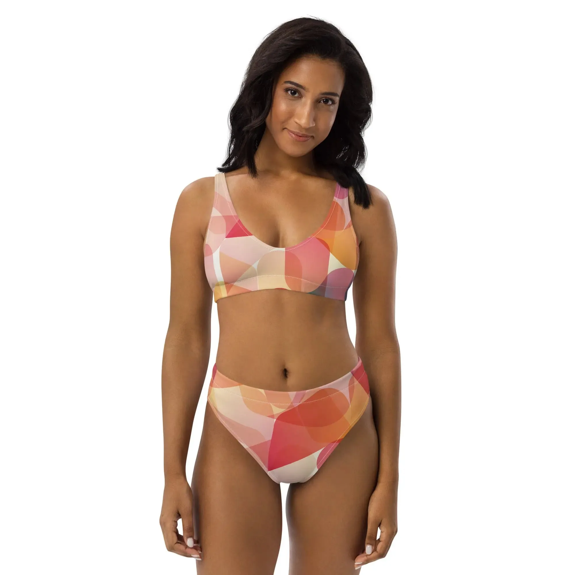 High Waisted Bikini "Mod Dance" design. Alquimia Clothing