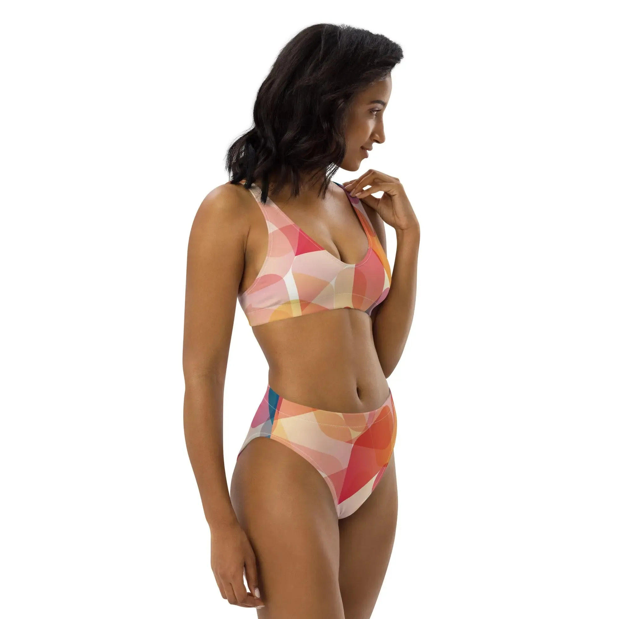 High Waisted Bikini "Mod Dance" design. Alquimia Clothing