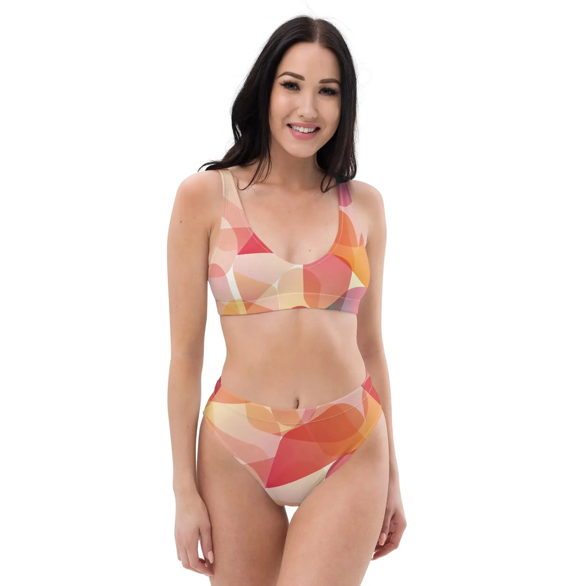 High Waisted Bikini "Mod Dance" design. Alquimia Clothing