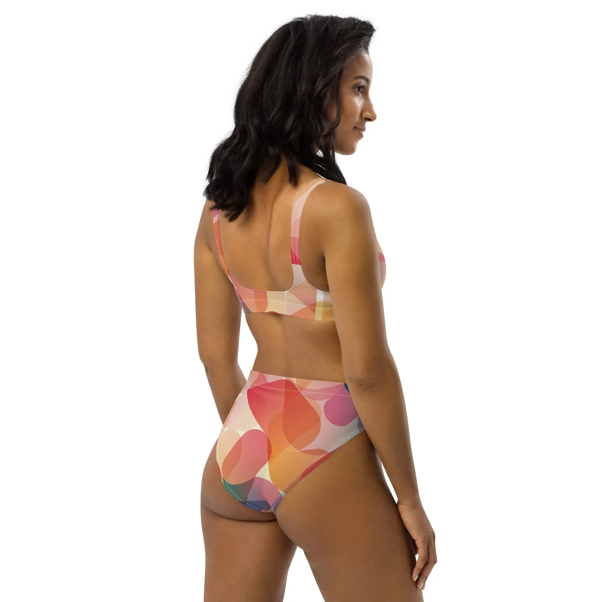 High Waisted Bikini "Mod Dance" design. Alquimia Clothing