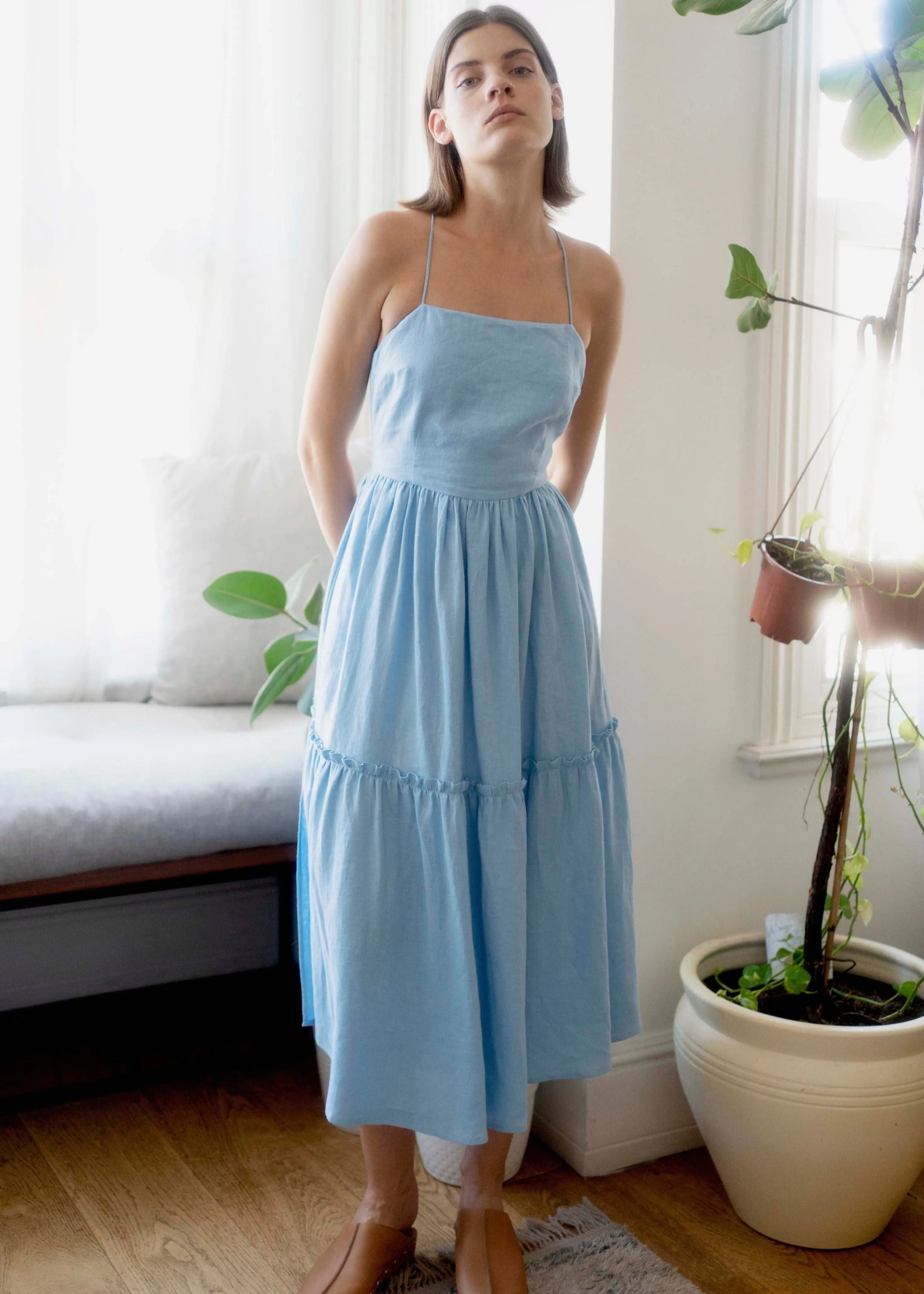 Holly Dress Sky Blue