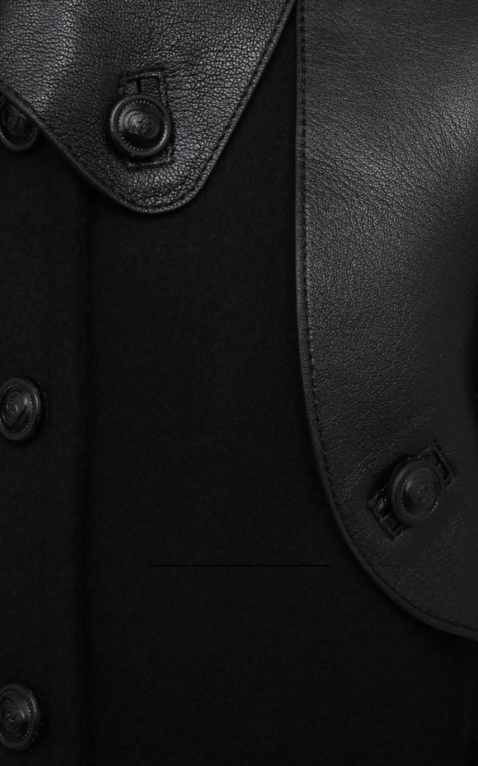 Horsebit-detail Double-breasted Wool Coat
