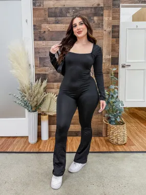Jordan Long Sleeve Flared Jumpsuit