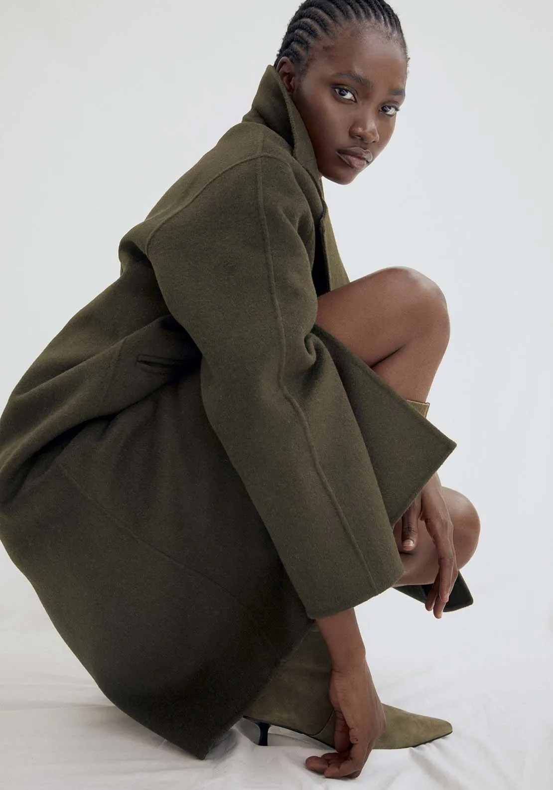 Khaki Handmade Coat - Khaki