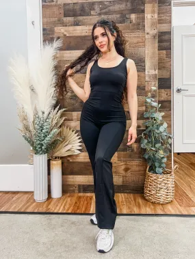 Monica Sleeveless Flared Jumpsuit