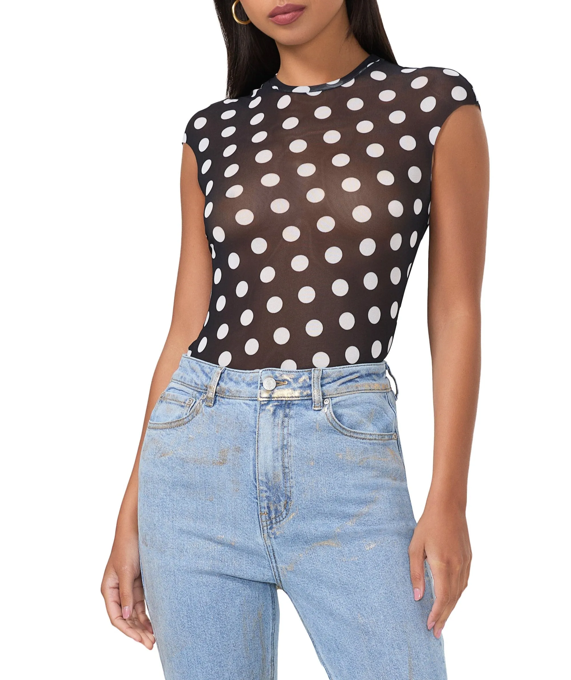 Nina Top - Diagonal Dot