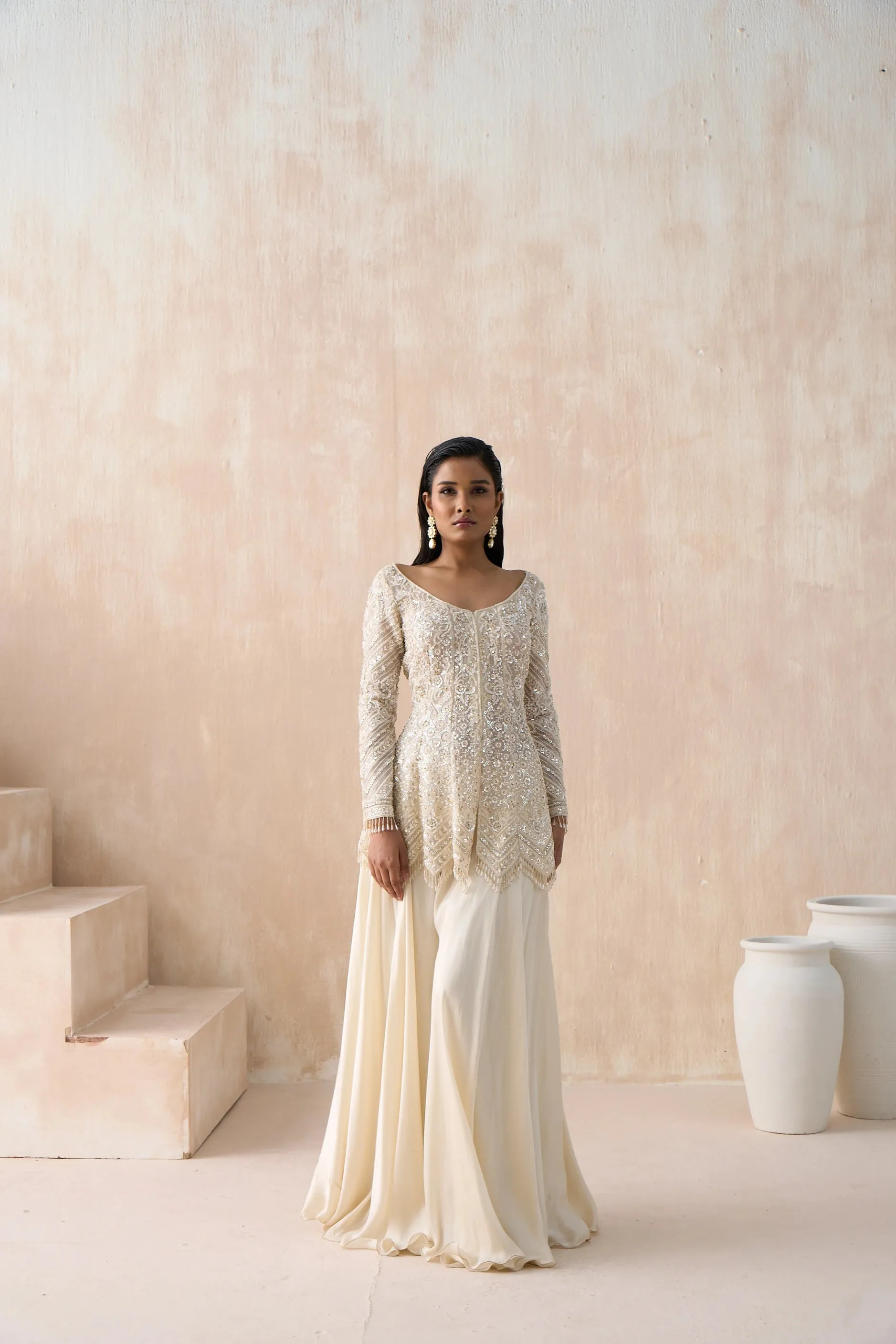 Peplum Top With Sharara