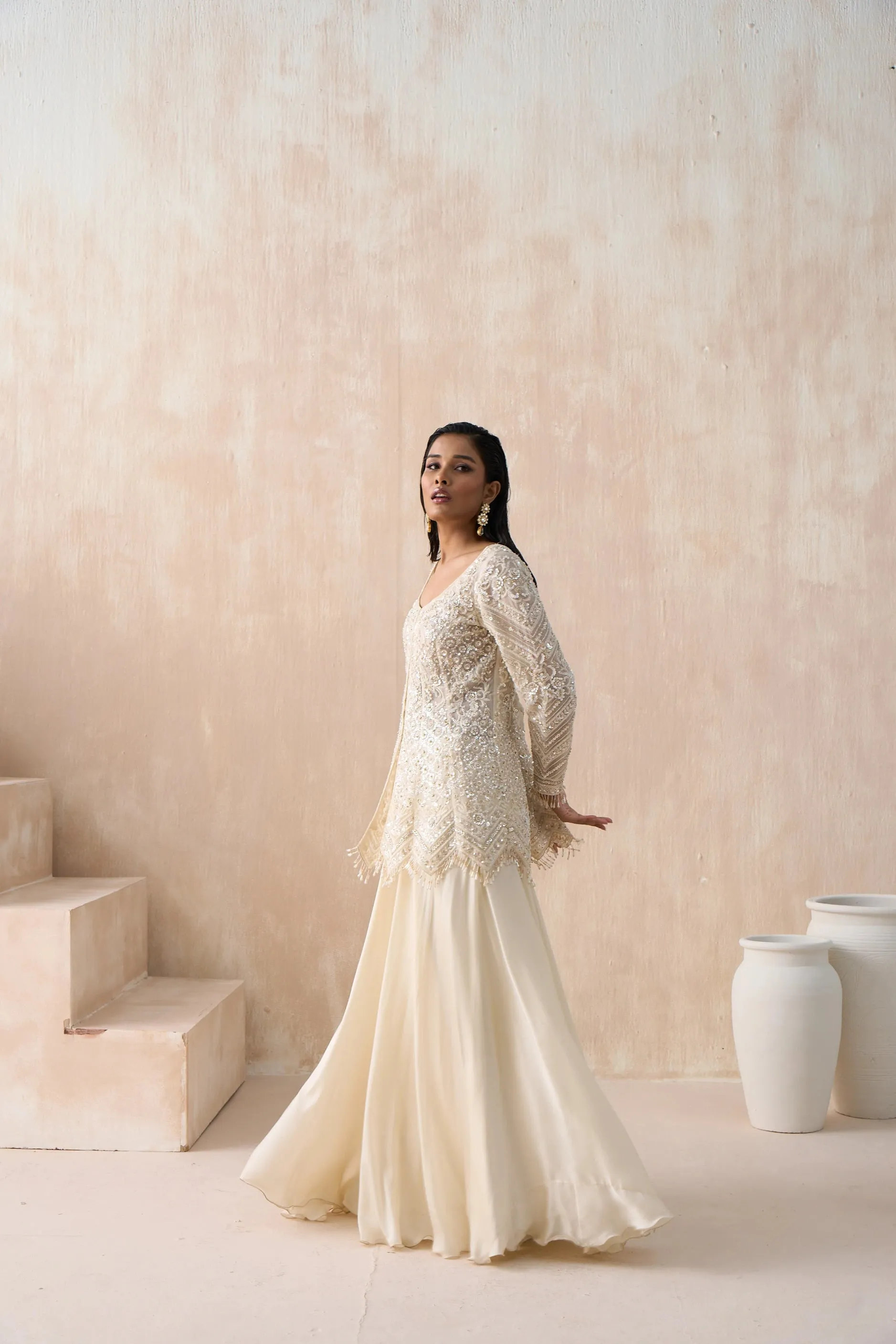 Peplum Top With Sharara