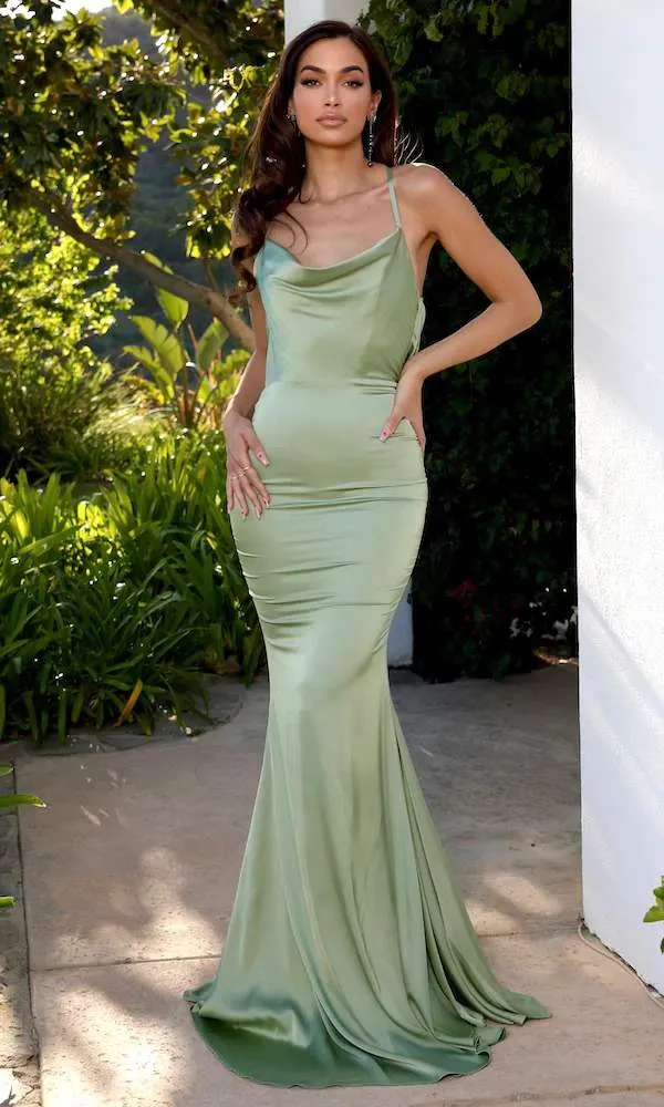 Pickup Green Evening Dress