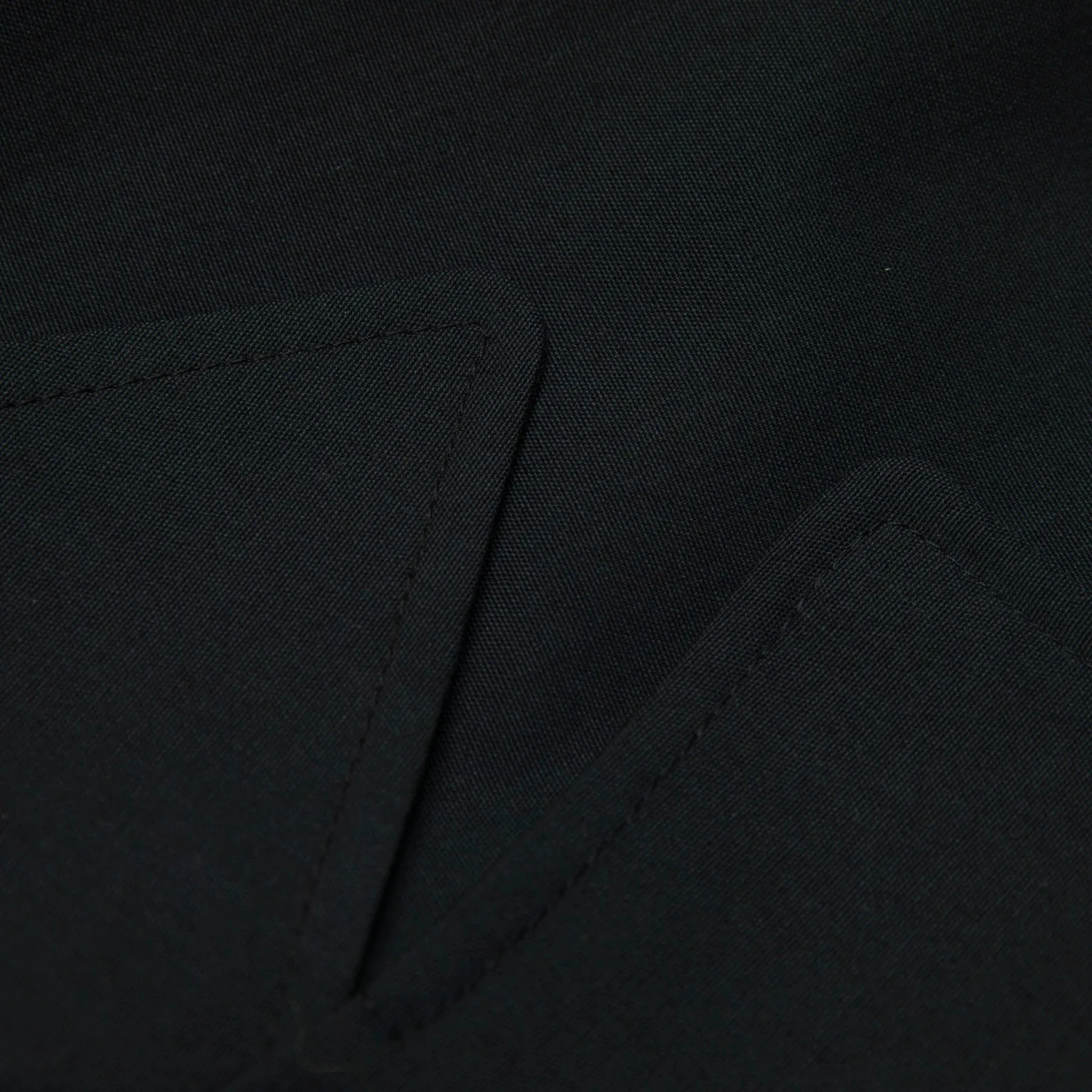 Trevira Canvas Weave Fish Mouth Trench Coat