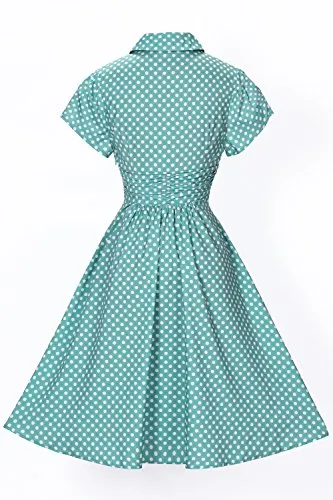Vienna Summer Classy Vintage Style Women’s Dress POLKAMINTXS
