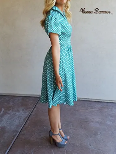 Vienna Summer Classy Vintage Style Women’s Dress POLKAMINTXS