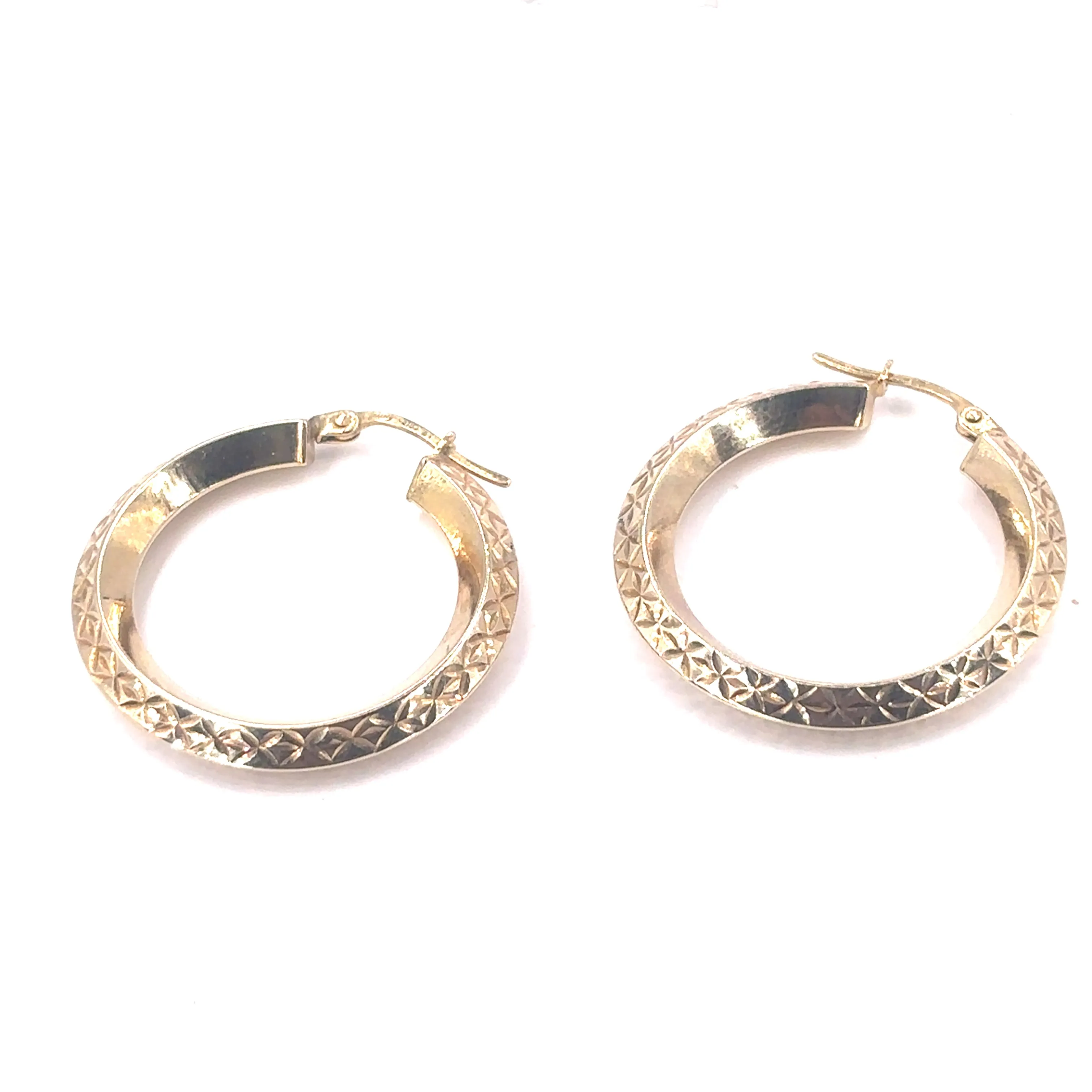 Women’s 9ct Yellow Gold Hollow Hoop Earrings - 3.3G
