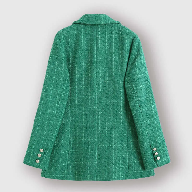 Women's Textured Double-Breasted Blazer